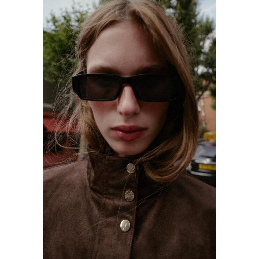 ZARA FAUX SUEDE JACKET - Picture 6 of 9